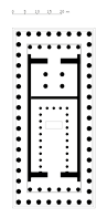 Floor plan of the Parthenon